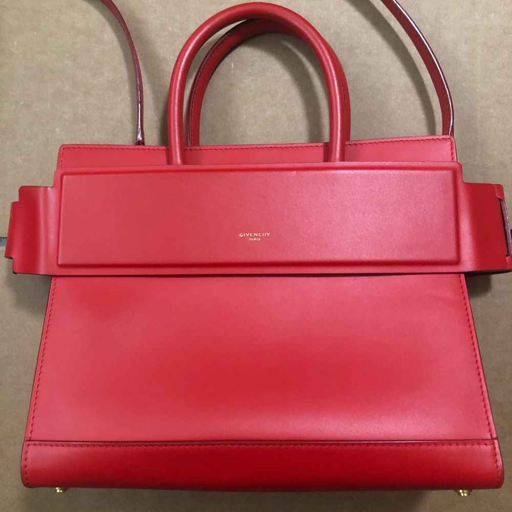Givenchy Red Horizon Bag with Shoulder Strap